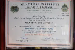 JP Boxing Gym Certificate 9