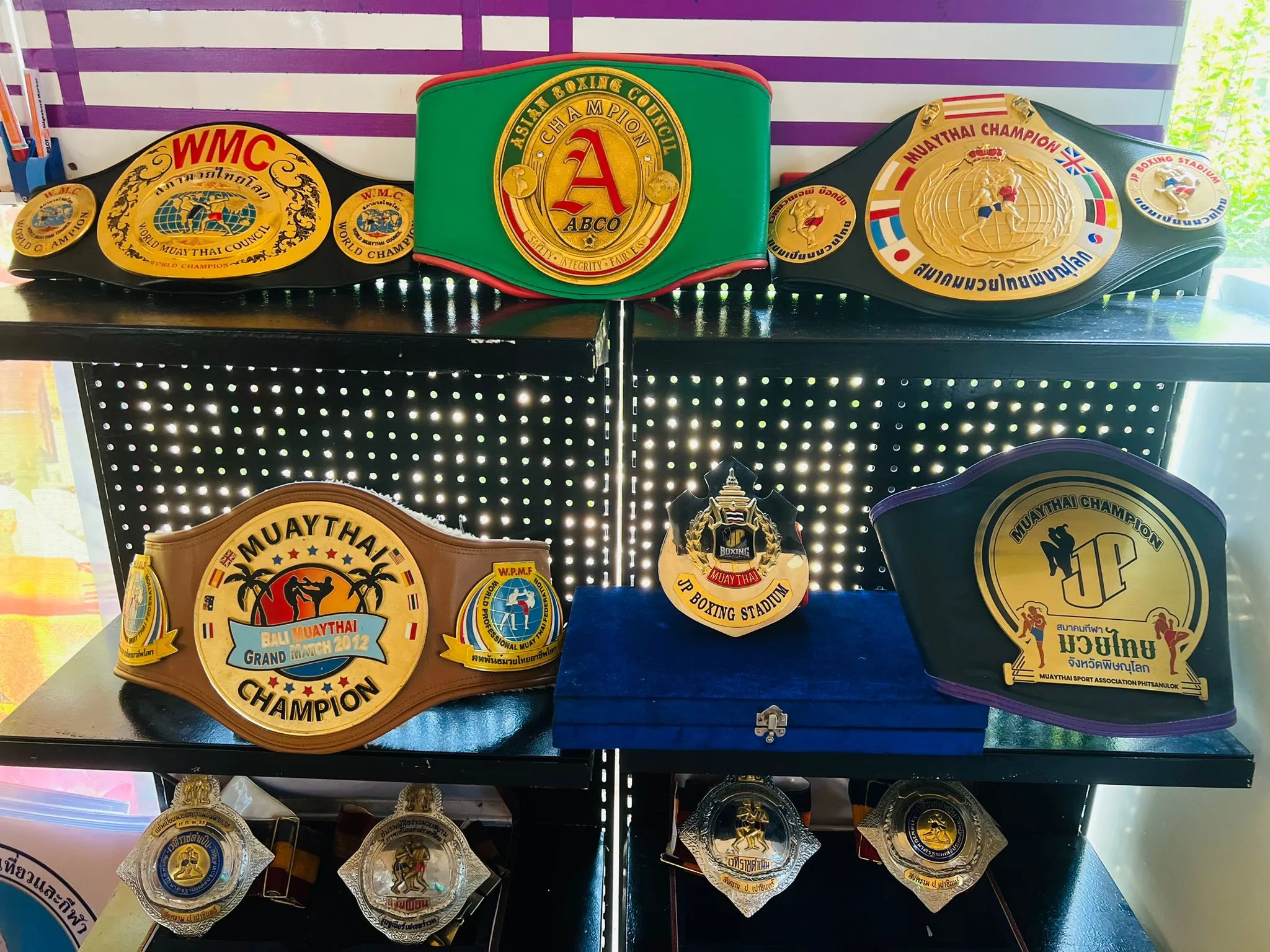 Muay Thai Championship Belt Collection