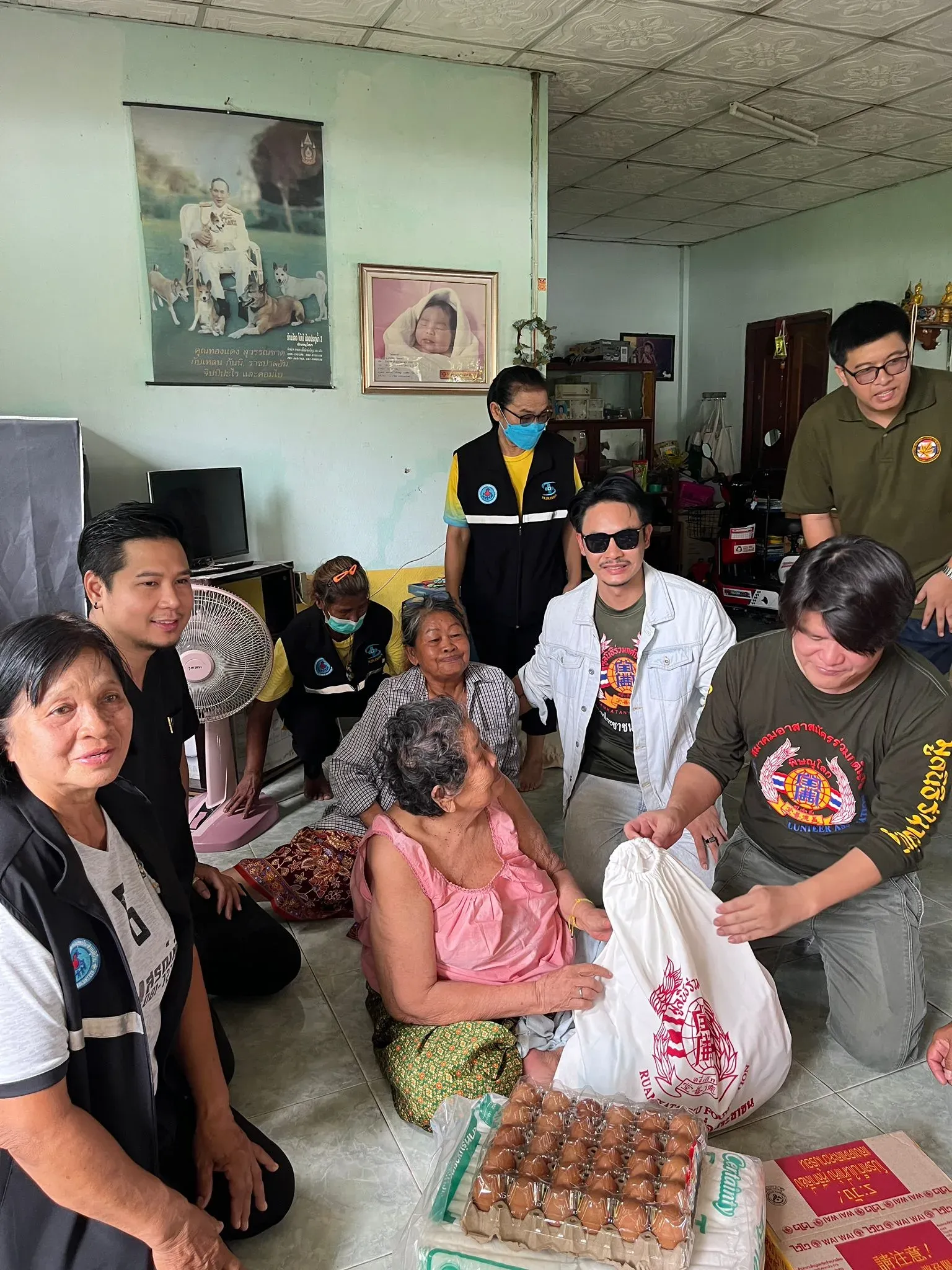 Distributing clothing and supplies directly to families