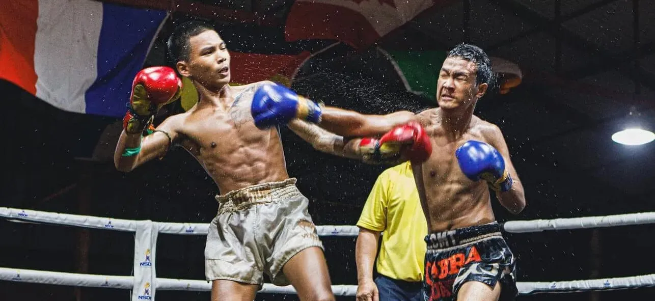Technical punch during Naresuan Fight Night