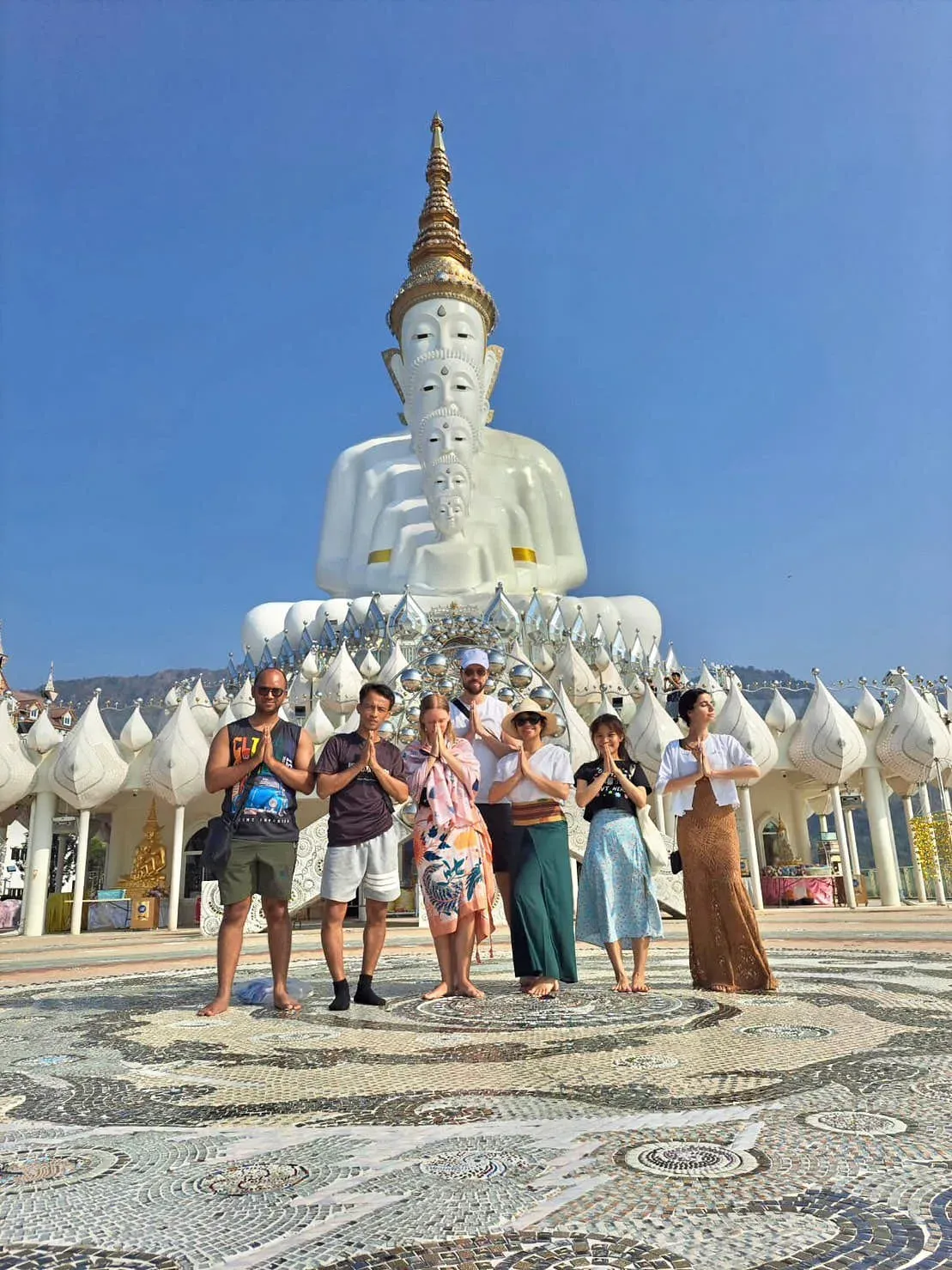 Stunning mosaic-tiled pagoda of Wat Phra That Pha Sorn Kaew