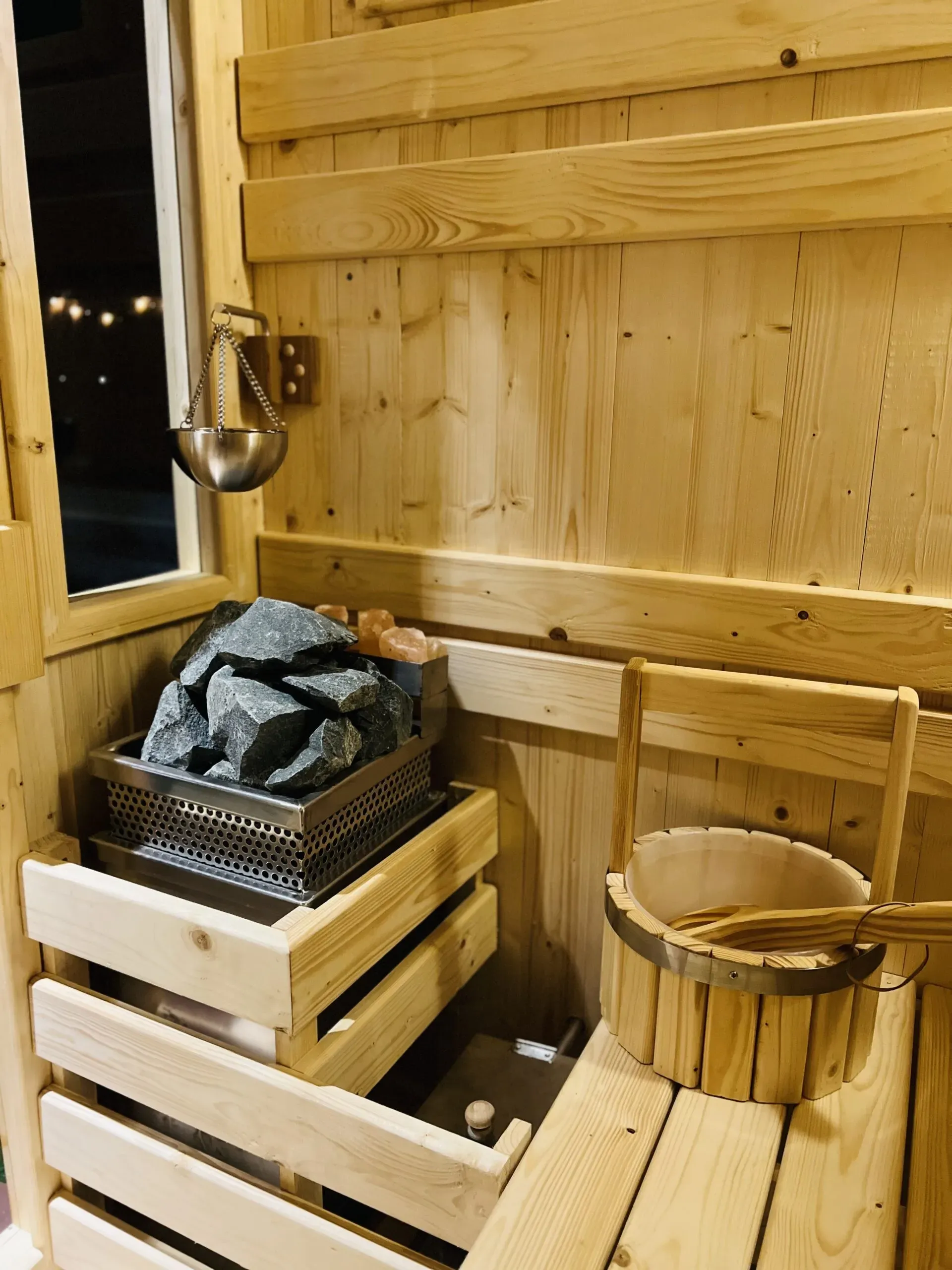 JP Boxing Gym Sauna interior