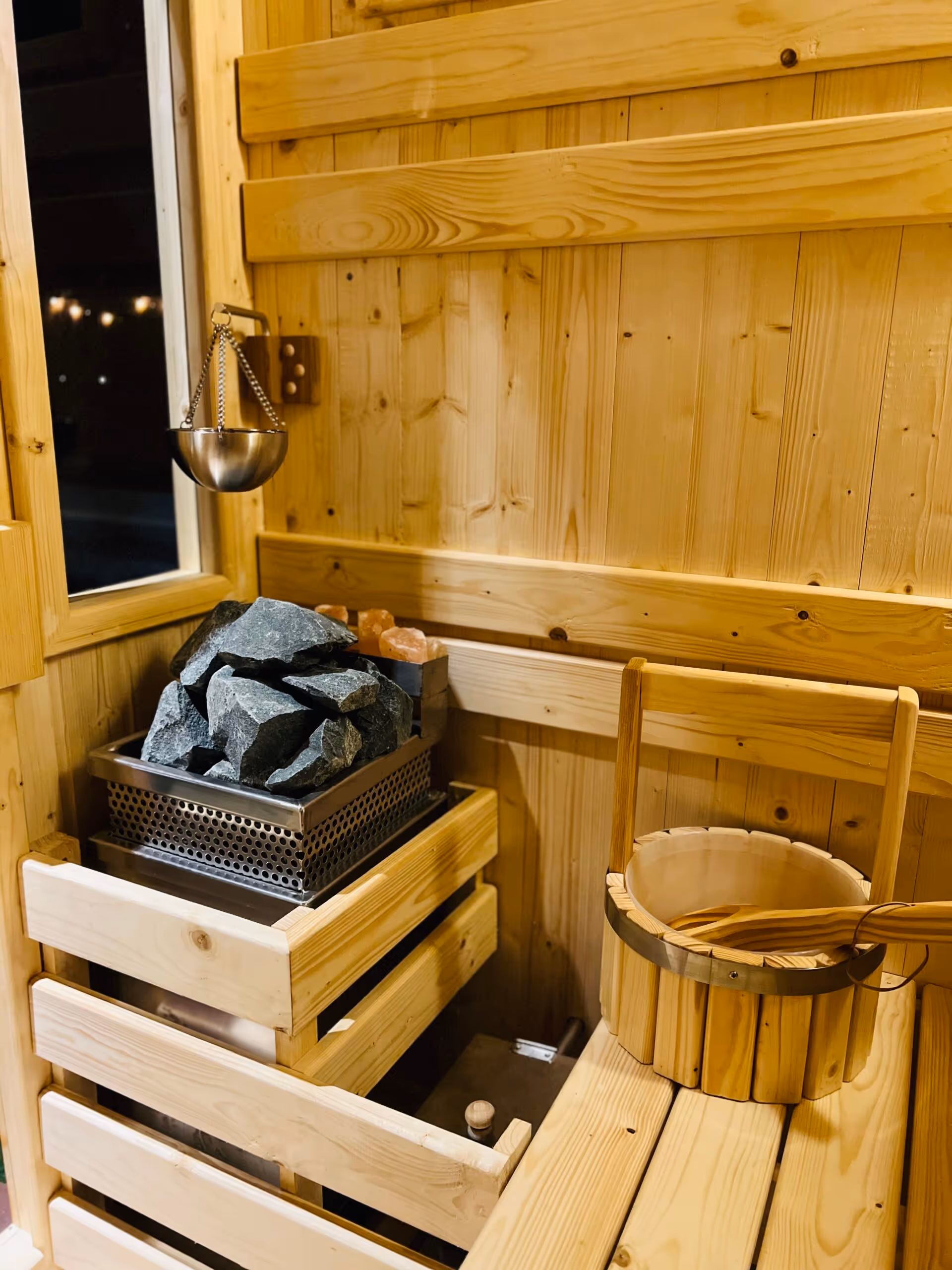 JP Boxing Gym Sauna interior