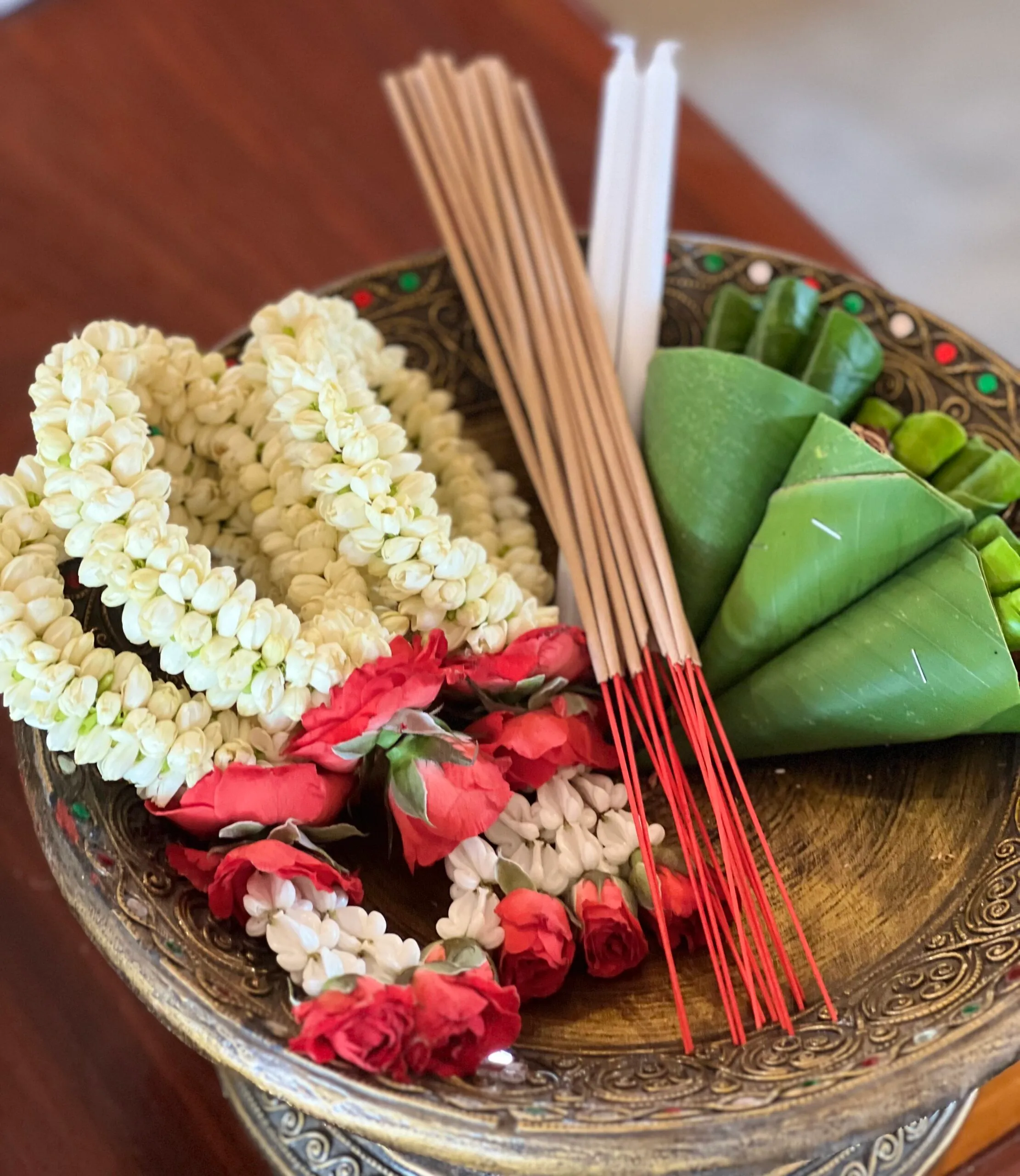 Sacred Thai Sak Yant ceremony accessories