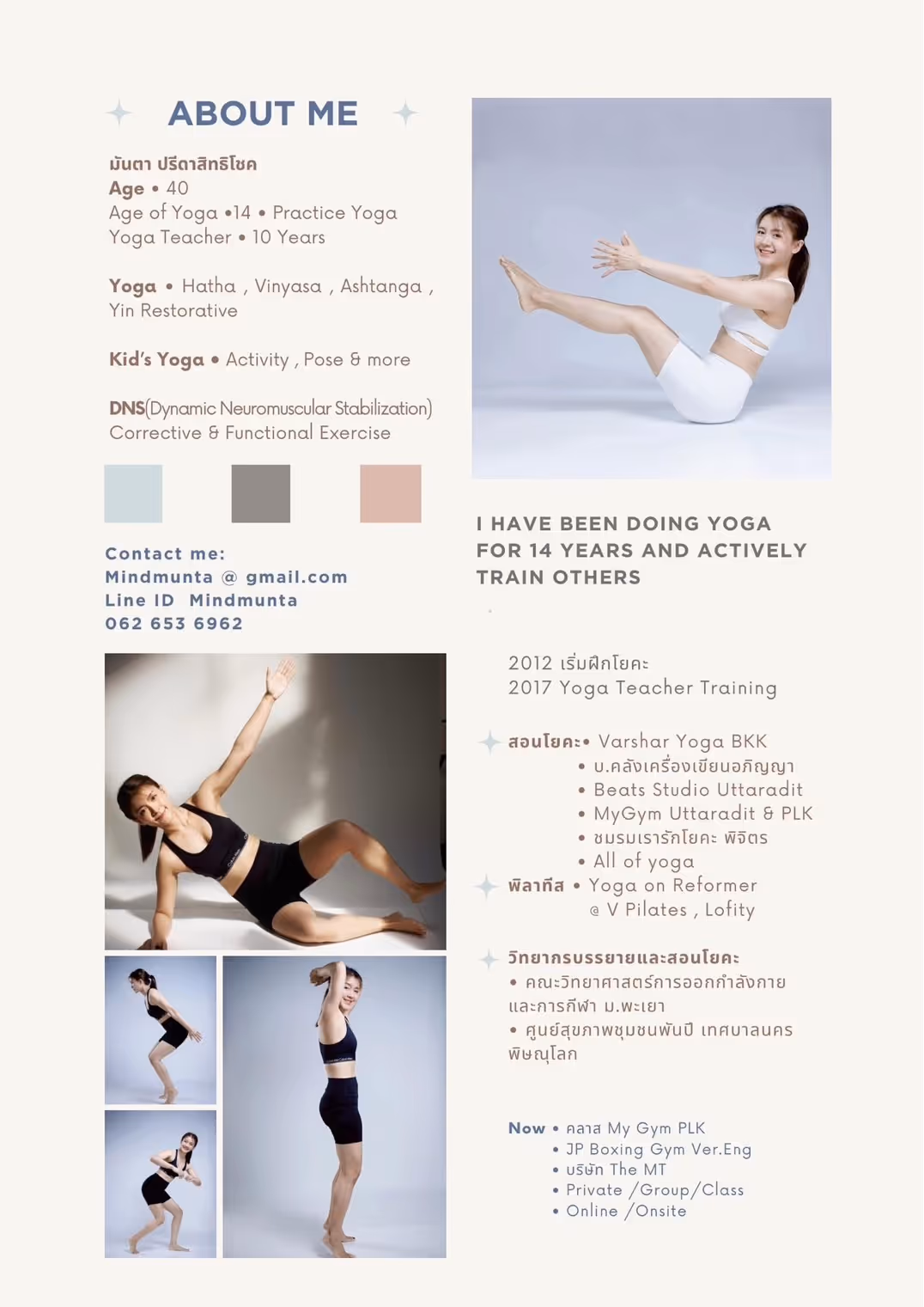 Kru Munta executing complex yoga pose