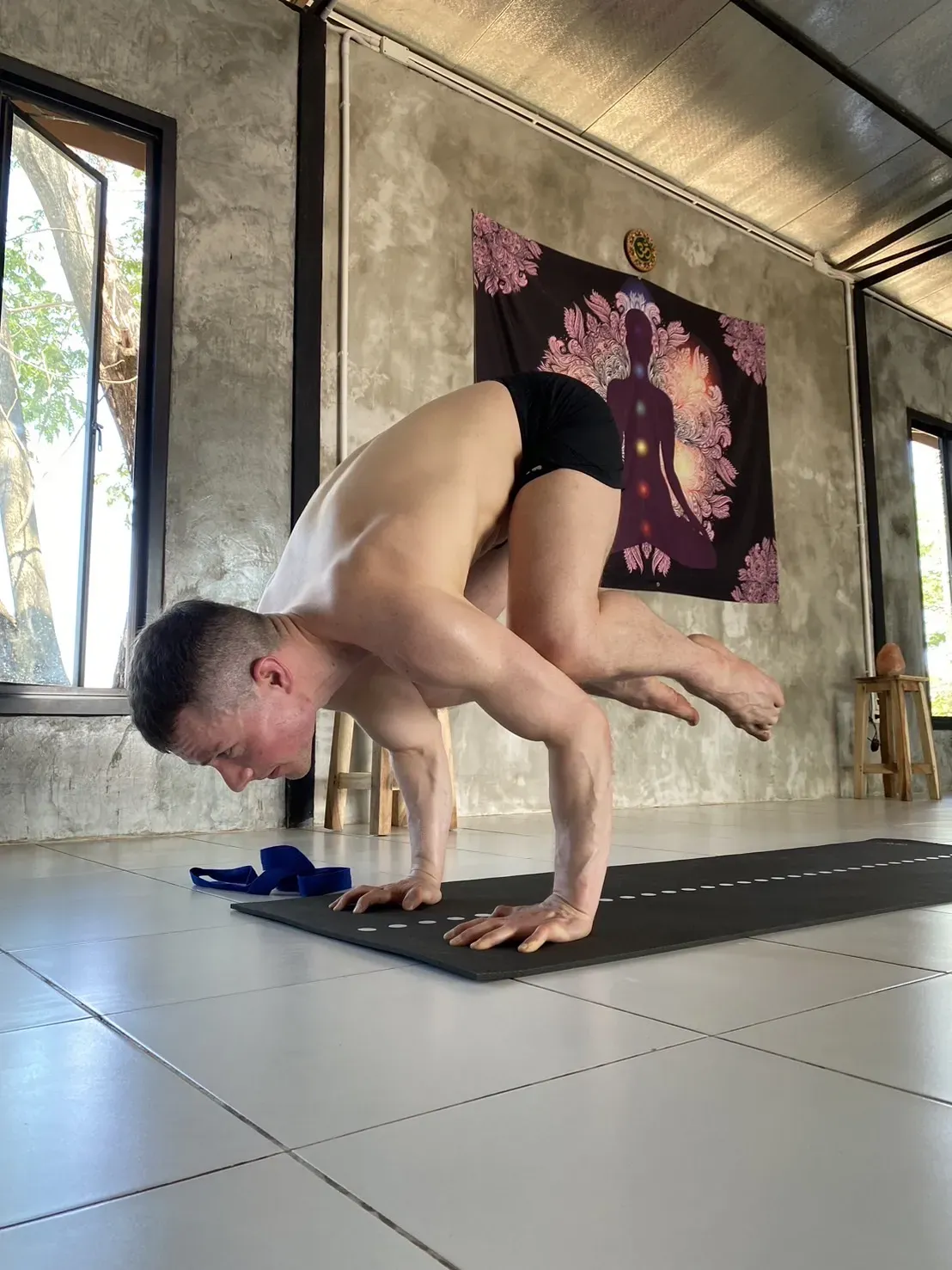 Stretching session view