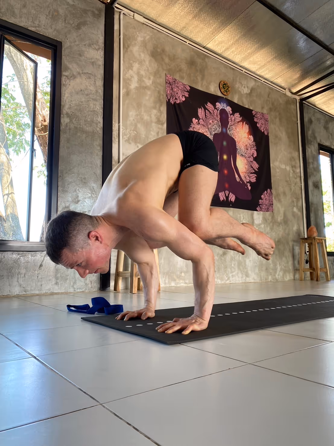 Stretching session view